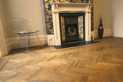Natural oiled Parquet wood flooring