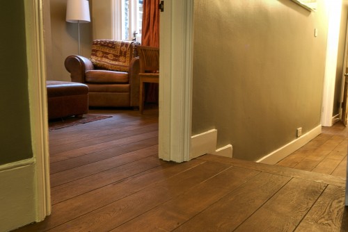 Smoked and Oiled Oak flooring